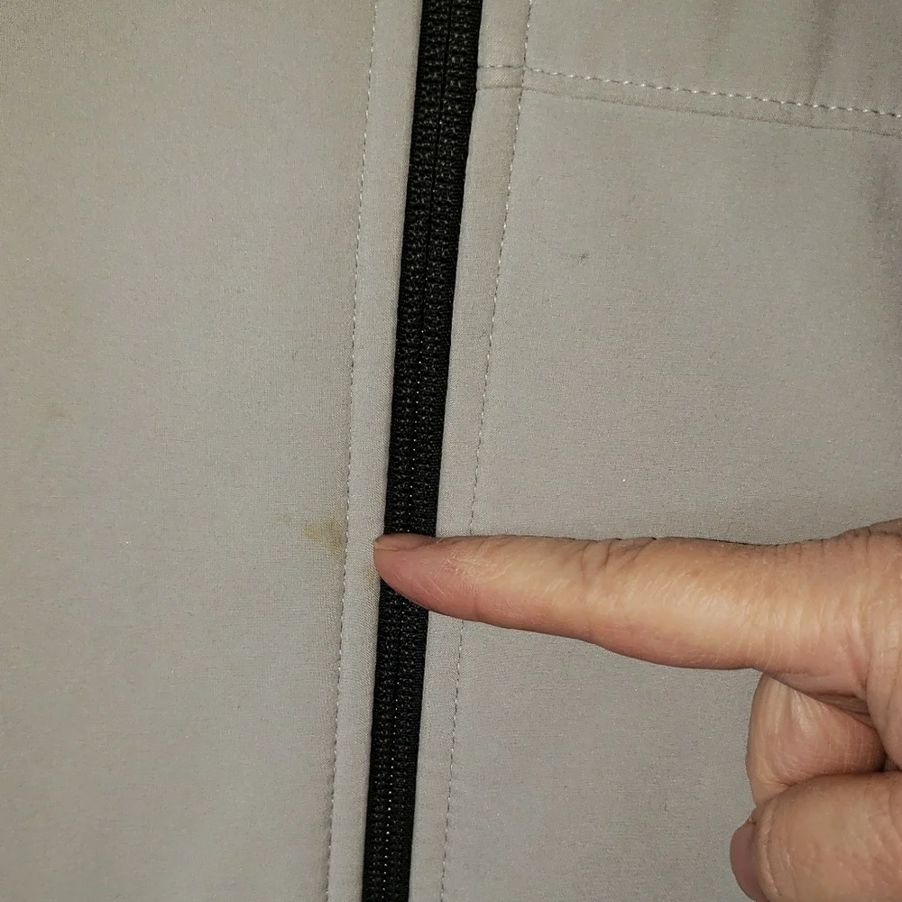 The North Face Men's Gray and Off White Bionic Performance Jacket L